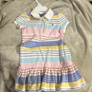 Striped Polo Dress for Kids